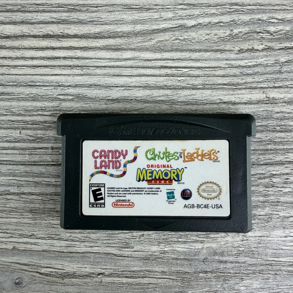 Candy Land/ Chutes & Ladders original memory game GBA Tested Cart Only